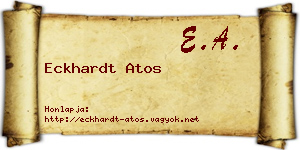 Eckhardt Atos névjegykártya
